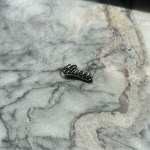 GUCCI Silver Logo Charm